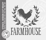 Farmhouse 1112 Stencil Digital Download Laser Cricut Cut Ready Design Templates SVG PNG JPG EPS DXF Files