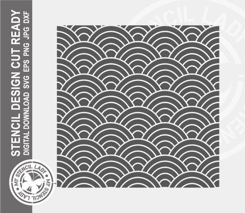 Arches Pattern 1168 Stencil Digital Download Laser Cricut Cut Ready Design Templates SVG PNG JPG EPS DXF Files