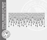 Curtain 1341 Stencil Digital Download Laser Cricut Cut Ready Design Templates SVG PNG JPG EPS DXF Files