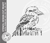 Kookaburra 1429 Stencil Digital Download Laser Cricut Cut Ready Design Template SVG PNG JPG EPS DXF Files