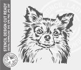 Chihuahua 1434 Stencil Digital Download Laser Cricut Cut Ready Design Templates SVG PNG JPG EPS DXF Files