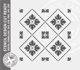 Tile Flourish Pattern 1744 Stencil Digital Download Laser Cricut Cut Ready Design Template SVG PNG JPG EPS DXF Files
