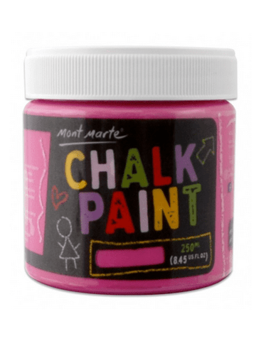 Mont Marte Studio Crackle Paste Pink Chalkboard Paint 250ml - Pink Chalk Painting Stencils Australia