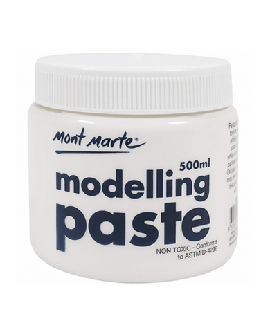 Mont Marte Studio Modelling Paste Modelling Paste 500ml Modelling Paste Chalk Painting Stencils Australia