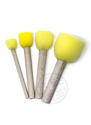 My Stencil Lady Stencil Brush Stencil Sponge Stick Stipplers 4 Pack Stencil Sponge Stick Stipplers 4 Pack Chalk Painting Stencils Australia