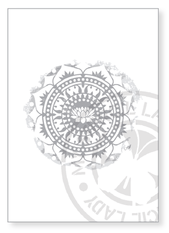 Artwork Print A011 - My Stencil Lady Australian Made Stencils Mandala Vintage Craft Scrapbooking