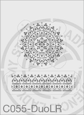 Stencil C055 - My Stencil Lady Australian Made Stencils Mandala Vintage Craft Scrapbooking