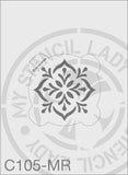 Stencil C105 - My Stencil Lady Australian Made Stencils Mandala Vintage Craft Scrapbooking