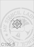Stencil C105 - My Stencil Lady Australian Made Stencils Mandala Vintage Craft Scrapbooking