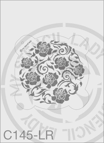 Stencil C145 - My Stencil Lady Australian Made Stencils Mandala Vintage Craft Scrapbooking
