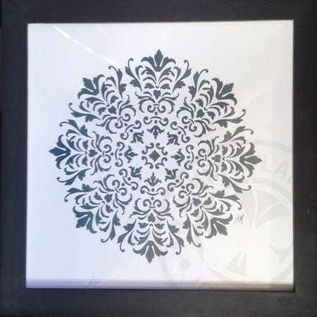 Artwork Print Framed AF003 - My Stencil Lady Australian Made Stencils Mandala Vintage Craft Scrapbooking