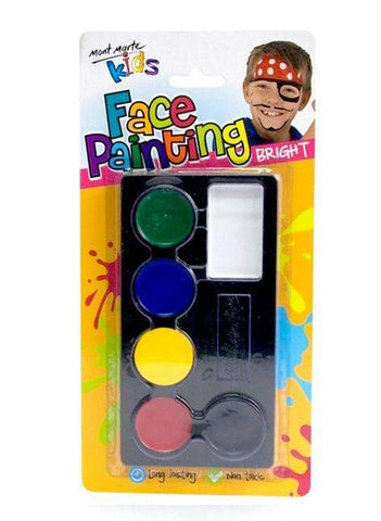 Mont Marte Studio Paint Face Paint Set Neon - Mont Marte DS - Face Paint Set - Bright Chalk Painting Stencils Australia