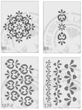 Stencil 187 Repeatable Patterns Templates and Stencils