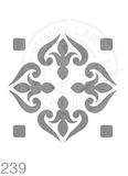 My Stencil Lady Stencil Medium -1up - 125mm Cutout (Sheet Size 140x210mm) Stencil 239 Chalk Painting Furniture Decor Stencils