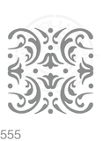 My Stencil Lady Stencil Medium - 1up - 125mm Cutout (Sheet Size 140x210mm) Stencil 555 Chalk Painting Furniture Decor Stencils
