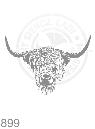 My Stencil Lady Australian Made Highland Cow Animal