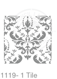 My Stencil Lady Stencil XLarge Sq 1 Tile - 285mm Cutout (Sheet Size 300x300mm) Stencil 1119 Chalk Painting Furniture Decor Stencils