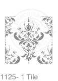 My Stencil Lady Stencil XLarge Sq 1 Tile - 285mm Cutout (Sheet Size 300x300mm) Stencil 1125 Chalk Painting Furniture Decor Stencils