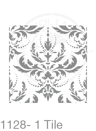 My Stencil Lady Stencil XLarge Sq 1 Tile - 285mm Cutout (Sheet Size 300x300mm) Stencil 1128 Chalk Painting Furniture Decor Stencils