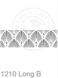 My Stencil Lady Stencil XXXXLarge Long B - 560x170mm Cutout (Sheet size 580x190mm) Stencil 1210 Chalk Painting Furniture Decor Stencils