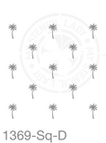 Palms and Leaves Tropical Stencil 1369 Plants and flowers reusable stencils