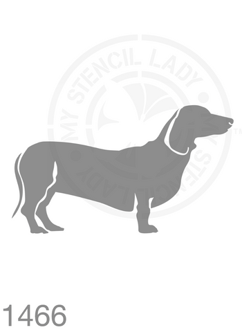 Daschund Dog Stencil 1466 Reusable Animals Fauna and Wildlife Stencils and Templates