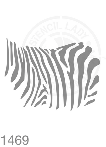 Zebra Stencil 1469 Reusable Animals Fauna and Wildlife Stencils and Templates