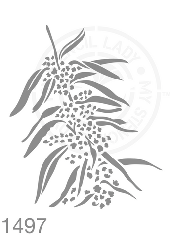 Hand Drawn Illustration Stencil 1497 Australian Natives Plants and Animals Reusable Templates and Stencils