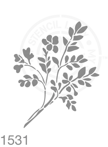 Branch Leaves Stencil 1531 Plants and flowers reusable stencils