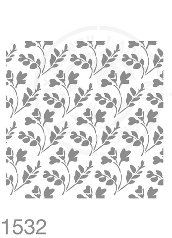 Stencil 1532 Plants and Floral Repeatable Patterns Templates and Stencils