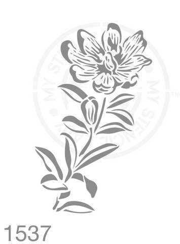 Hand Drawn Illustration Stencil 1537 Plants and flowers reusable stencils