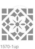 Tile Pattern Stencil 1570 Repeating and Continuous Floor and Wall Reusable Stencils