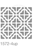 Tile Pattern Stencil 1572 Repeating and Continuous Floor and Wall Reusable Stencils