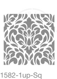 Tile Pattern Damask Stencil 1582 Repeatable Patterns Templates and Stencils Repeatable Traditional and Modern Wallpaper Patterns Templates and Stencils