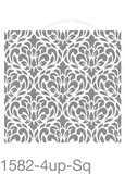 Tile Pattern Damask Stencil 1582 Repeatable Patterns Templates and Stencils Repeatable Traditional and Modern Wallpaper Patterns Templates and Stencils