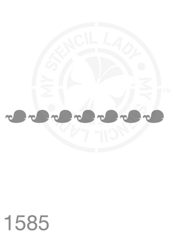 Long Thin Border Stencil 1585 Repeatable Continuous Reusable Borders Stencils and Templates
