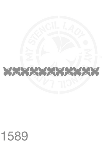 Long Thin Border Butterfly Stencil 1589 Butterflies and Insects Reusable Templates and Stencils