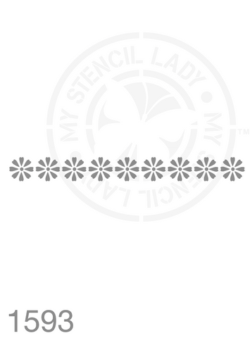 Long Thin Border Stencil 1593 Plants and flowers reusable stencils