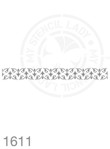 Long Thin Border Stencil 1611 Repeatable Continuous Reusable Borders Stencils and Templates