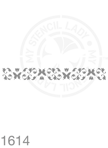 Long Thin Border Butterfly Stencil 1614 Butterflies and Insects Reusable Templates and Stencils