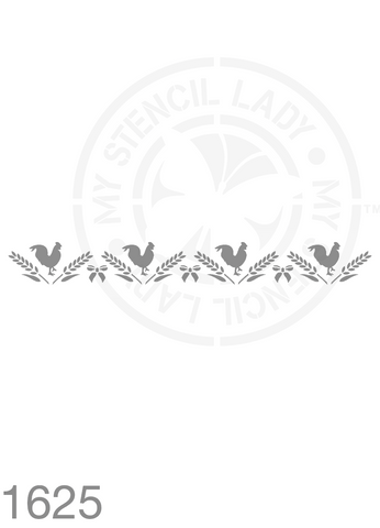 Long Thin Border Farmhouse Style Stencil 1625 Reusable Country Town Cottage Home Decor Stencils and Templates