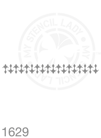 Long Thin Border Stencil 1629 Repeatable Continuous Reusable Borders Stencils and Templates