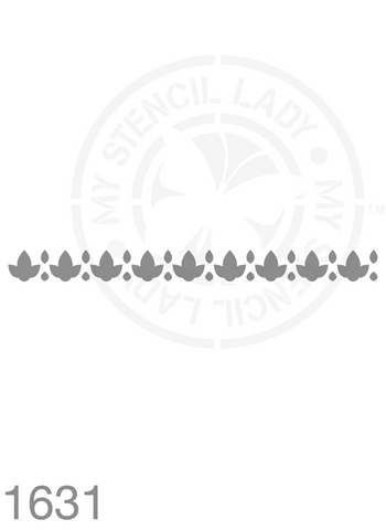 Long Thin Border Stencil 1631 Repeatable Continuous Reusable Borders Stencils and Templates