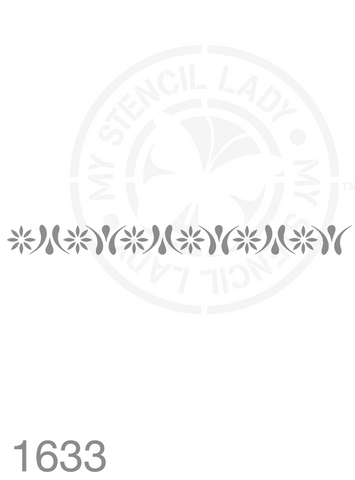 Long Thin Border Stencil 1633 Repeatable Continuous Reusable Borders Stencils and Templates