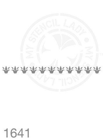 Long Thin Border Stencil 1641 Repeatable Continuous Reusable Borders Stencils and Templates