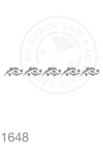 Long Thin Border Stencil 1648 Repeatable Continuous Reusable Borders Stencils and Templates