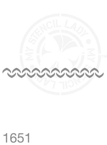 Long Thin Border Stencil 1651 Repeatable Continuous Reusable Borders Stencils and Templates