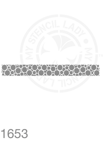 Long Thin Border Stencil 1653 Repeatable Continuous Reusable Borders Stencils and Templates