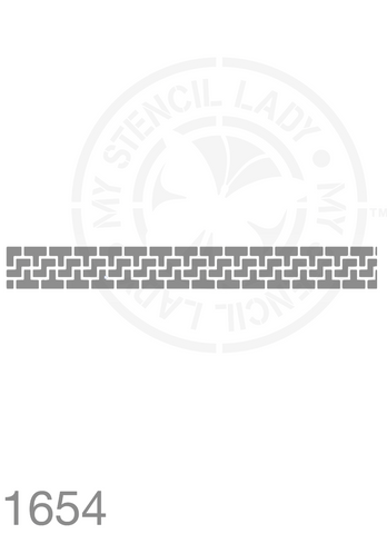 Long Thin Border Stencil 1654 Repeatable Continuous Reusable Borders Stencils and Templates
