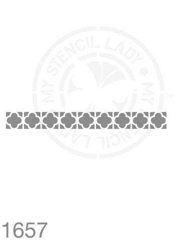 Long Thin Border Stencil 1657 Repeatable Continuous Reusable Borders Stencils and Templates